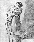 Saskia with a Child, Rembrandt Harmensz Van Rijn